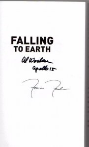 Falling to Earth written & Hand Signed by Apollo 15 Astronaut Al Worden & French