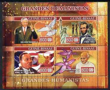 Guinea - Bissau 2007 Humanitarians perf sheetlet containi...