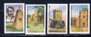 Zambia 650-53 NH 1996 Monumenrs set 