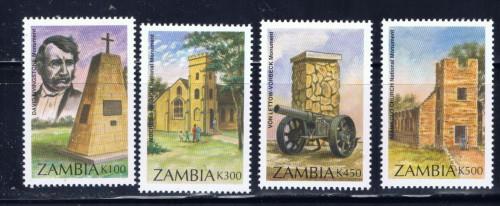 Zambia 650-53 NH 1996 Monumenrs set 