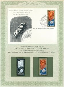 Russia 1981 Gagarin Space Presentation set with FDC, silver and mint stamp & COA