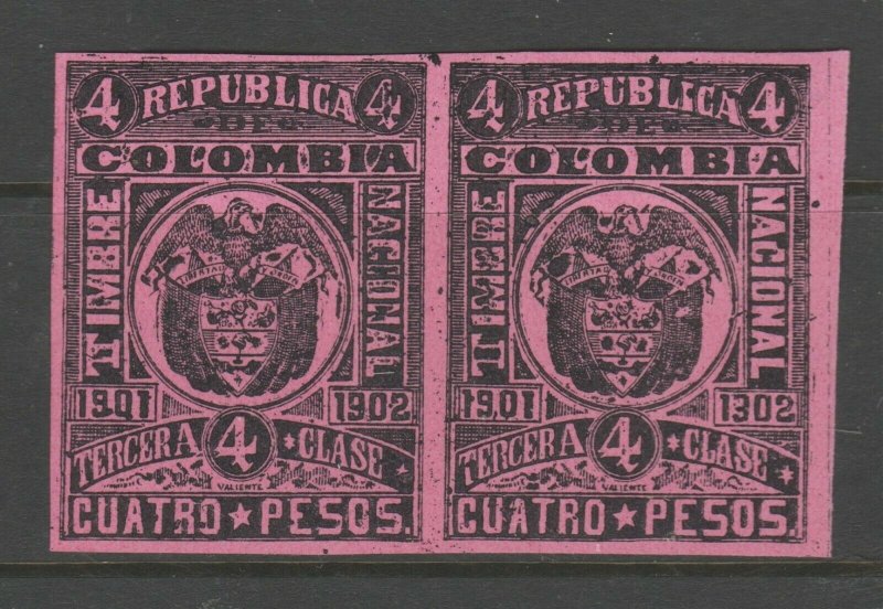 Columbia Latin America Revenue Fiscal Stamp 1-27-21- mnh some gum