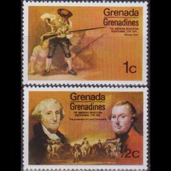 GRENADA GRENADINES 1975 - Scott# 91-2 US Bicent. 1/2-1c NH