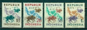 Indonesia #62-65 Var  Mint VF VLH  RIS Overprint