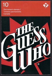 Canada #2659a P Guess Who (2013). Booklet of 10 stamps. MNH