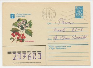 Postal stationery Soviet Union 1980 Medicinal herbs - Hawthorn