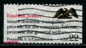 2357 US 22c Drafting the Constitution, used