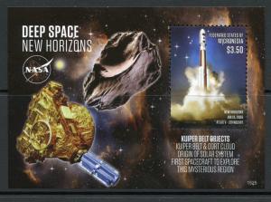 MICRONESIA 2015 DEEP SPACE NEW HORIZONS SOUVENIR  SHEET MINT NH