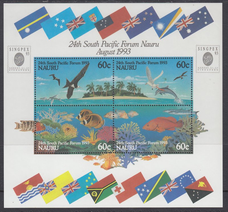 Nauru 405b Souvenir Sheet MNH VF