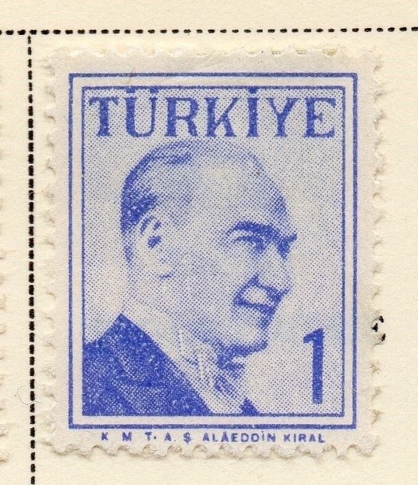 Turkey 1957 Early Issue Fine Mint Hinged 1K. 091582