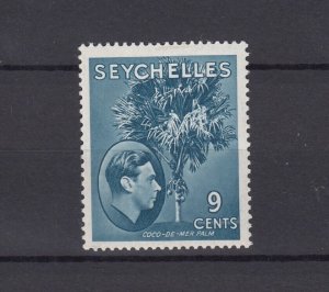 Seychelles KGVI 1938 9c Grey Blue Chalky Surface SG138a MNH BP2221