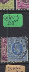 EAST AFRICA  & UGANDA  (PP1802B)  KE 12C-15 C  SG 38-9   VFU 