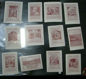 Germany 1914 Ludwig the Bavarian by Martin Greif Folk Theater poster stamp 12