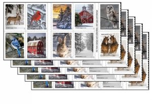 2020 Winter  forever stamps  5 Booklets 100pcs