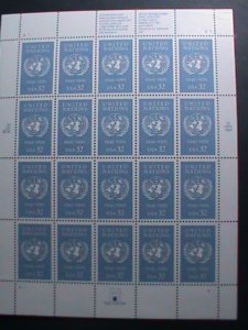 ​UNITED STATES-1995-SC#2974-50TH ANNIVERSARY OF UNITED NATION - MNH FULL SHEET