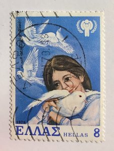Greece 1979 Scott 1304 used - 8d, International Year of the Child