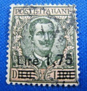 ITALY 1923  -  SCOTT # 158  -  USED   (Xi19)