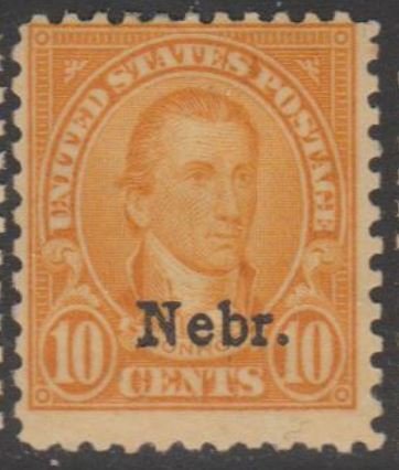 U.S. Scott #679 Monroe - Nebraska Overprint Stamp - Mint Single