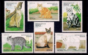 1998 Benin 1056-1061 Cats​​​​​​​