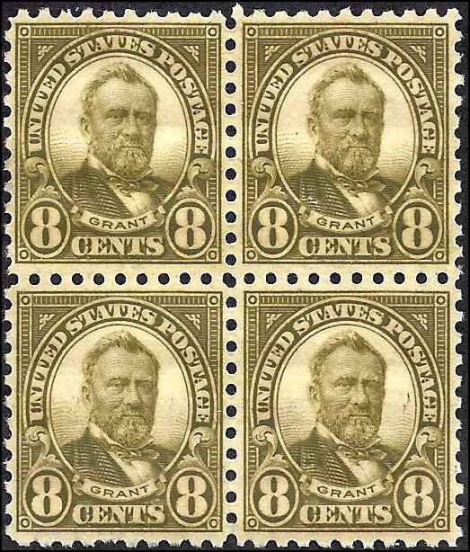 589 Mint,OG,NH... Block of 4... SCV $230.00