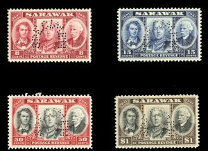 Sarawak #155-158S (SG 146-149s) Cat£225, 1946 Centenary, set of four, perfor...