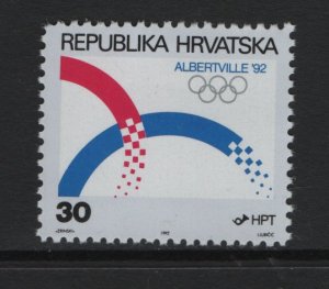 Croatia   #105  MNH  1992  winter Olympics Albertville