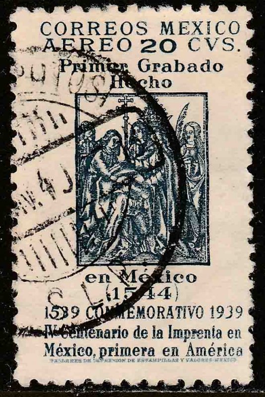 MEXICO C97, 20¢ 400th Anniv 1st Printing Press in America Used. VF. (664)