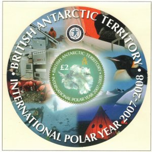 BRITISH ANTARCTIC 2007 International Polar Year S/S; Scott 386, SG 460; MNH