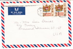 HONG KONG cover postmarked Kowloon, 2 July 1972 - air mail to USA