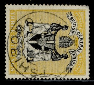 NYASALAND - BCA QV SG27, 3s black & yellow, FINE USED. Cat £225. CDS