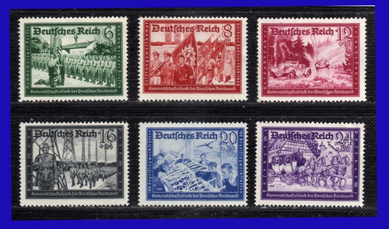 1941 - Alemania - Sc. B 151A - B 158A - MNH - AL- 106 - 01