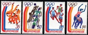 Liechtenstein # 591 - 594 MNH