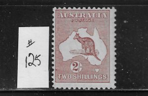 AUSTRALIA SCOTT #125 1931-36 KANGAROO 2H (RED BROWN) - MINT NEVER HINGED