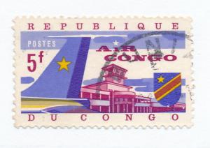 Congo Democratic 1963 Scott 463 used - 5fr, Air Congo