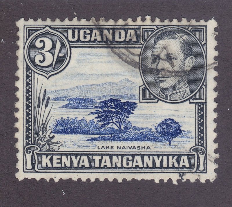 Kenya Uganda & Tanzania 82 Used 3sh Gray Black & Ultra 1950 Perf 13x12½