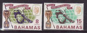 Bahamas-Sc#245-6-unused NH Omnibus set-Sports-World Cup Soccer-1966-