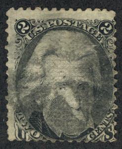 US #87 SCV $180.00 F/VF used, lighter cancel, clear grill, nice and fresh, SC...