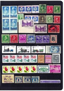 JASTAMPS:  Nice Vintage US Old  Stamp  LOT Collection, see scan