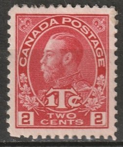 Canada 1916 Sc MR3b war tax MNH** die I rose red