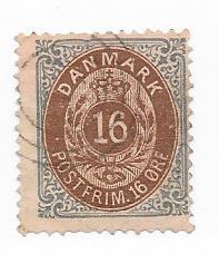 Denmark  #30  (U) CV $6.50
