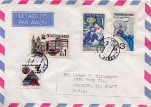 Czechoslovakia, Airmail, Sports, Stamp Collecting