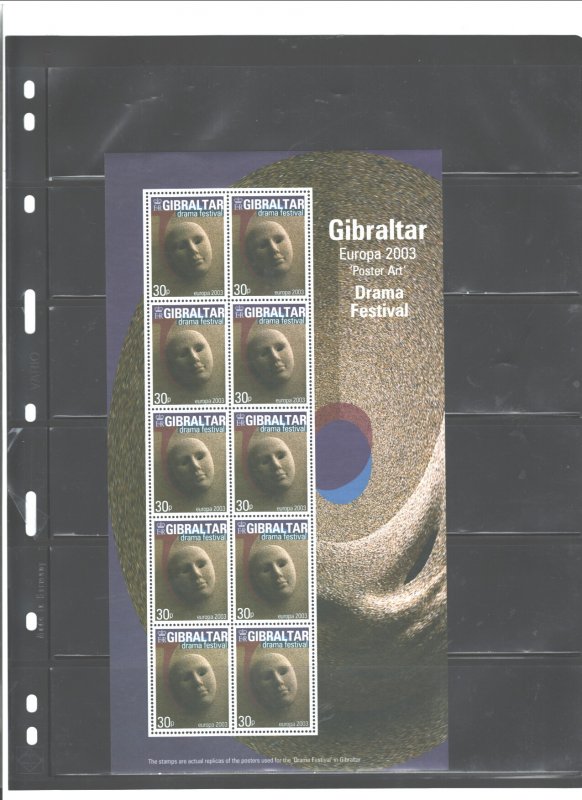 GIBRALTAR,2003 #928 -  931, MNH;  FULL SHEETS,