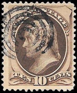 1879 US SC # 188 USED F VF  NH ng FANCY CANCEL- VERY SOUND