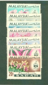 MALAYSIA 17-23 SABAH MNH CV $6.90 BIN $3.50