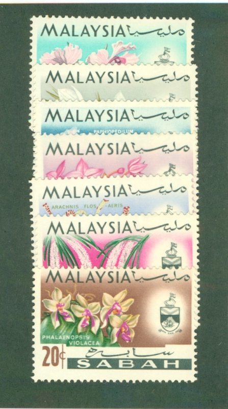 MALAYSIA 17-23 SABAH MNH CV $6.90 BIN $3.50