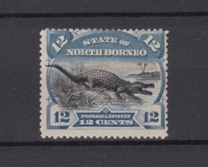 North Borneo QV 1894 12c Crocodile SG76 MH BP9483