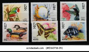 CUBA - 1996 FAUNA OF CARIBBEAN / BIRD FISH BUTTERFLY 6V MNH