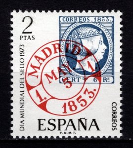 Spain 1973 World Stamp Day, 2p [Mint]