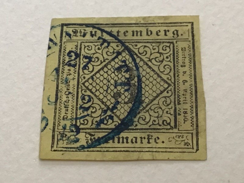 Germany Wurttemberg 1851 SG3  used stamp A18583
