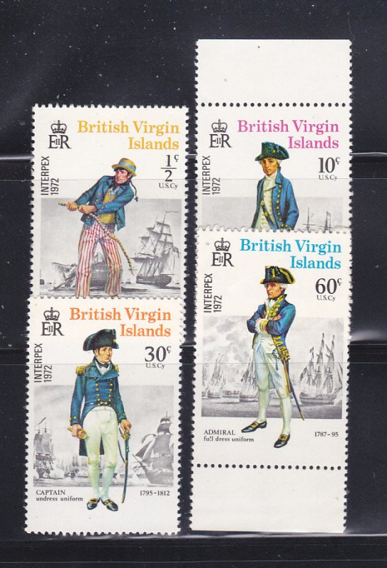 Virgin Islands 237-240 Set MNH Military Uniforms